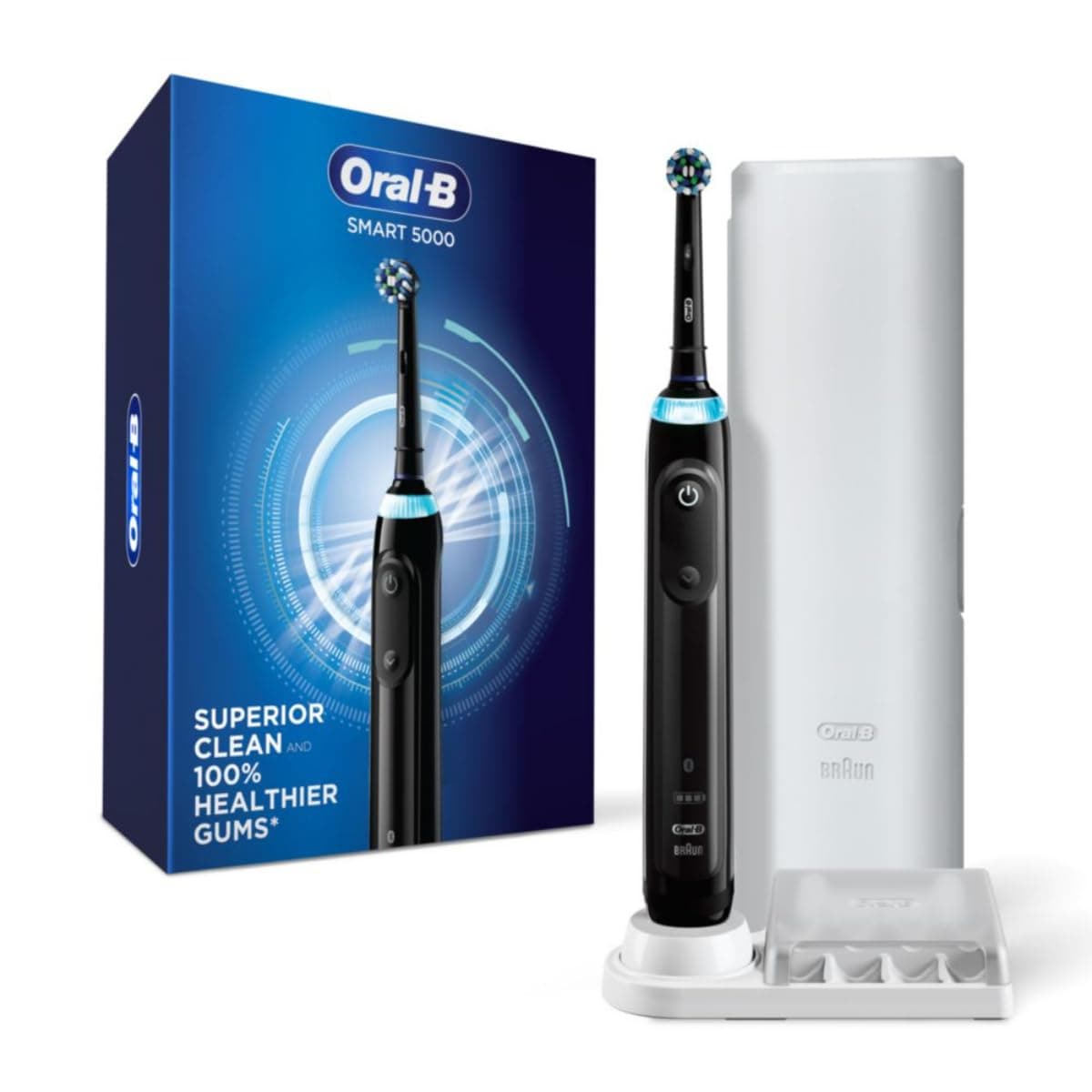 Oral-B Pro 5000 electric toothbrush with travel case