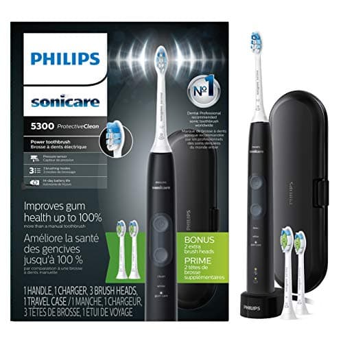 Philips Sonicare ProtectiveClean 5300 toothbrush with travel case
