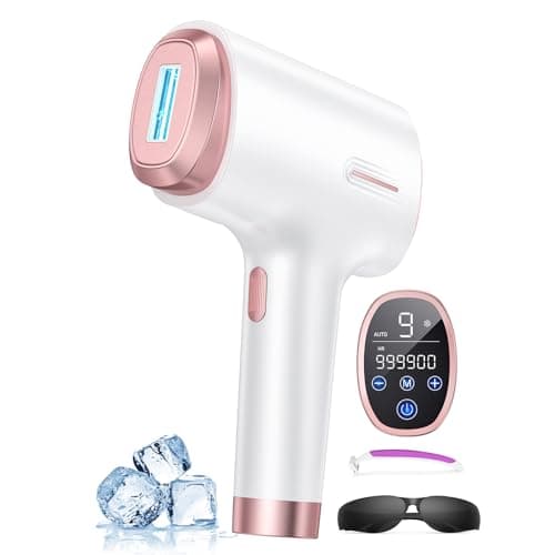 Ubroo IPL hair removal device with touchscreen
