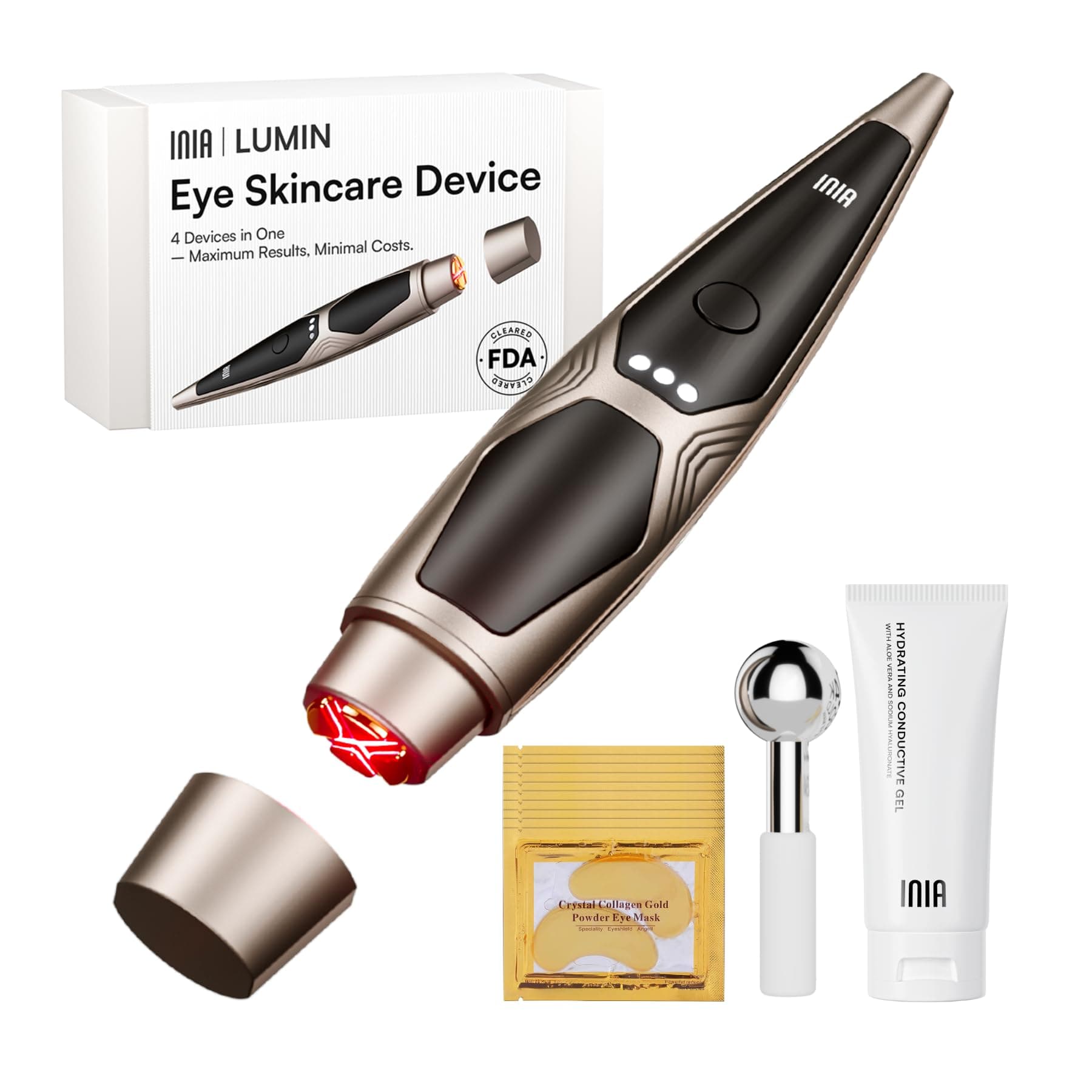 INIA LUMIN under-eye microcurrent wand