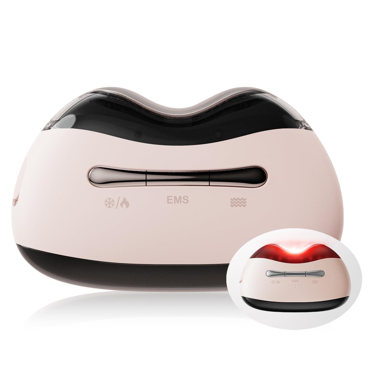 Silver hot and cold microcurrent facial tool