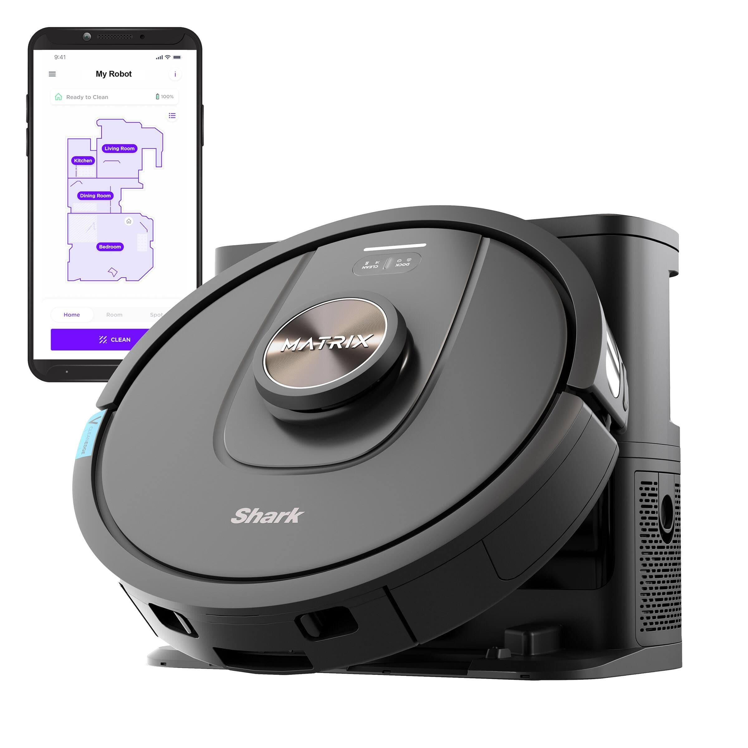 Refurbished Shark UR2360S robot vacuum and base