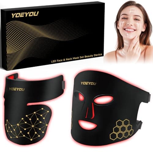 YOEYOU LED mask with storage pouch