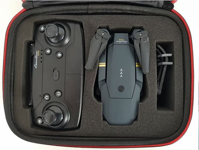 Skyhawk 4K drone using collision sensors while flying near a construction site