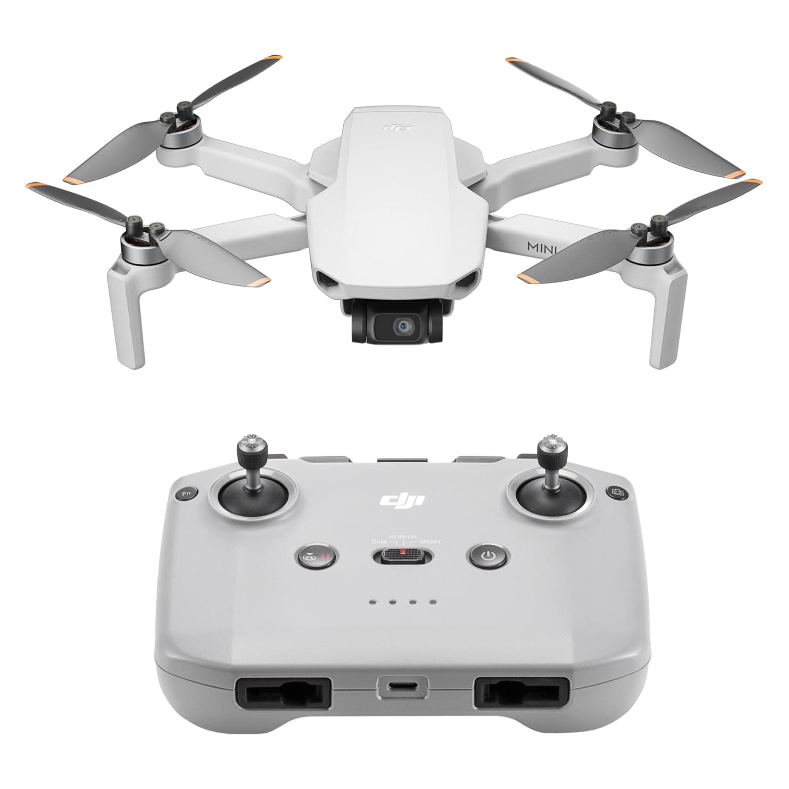 DJI Mini 4K drone with controller and accessories