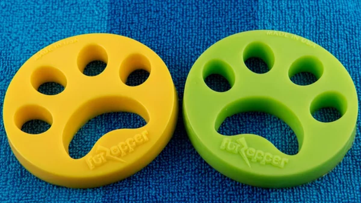 FurZapper discs next to laundry basket