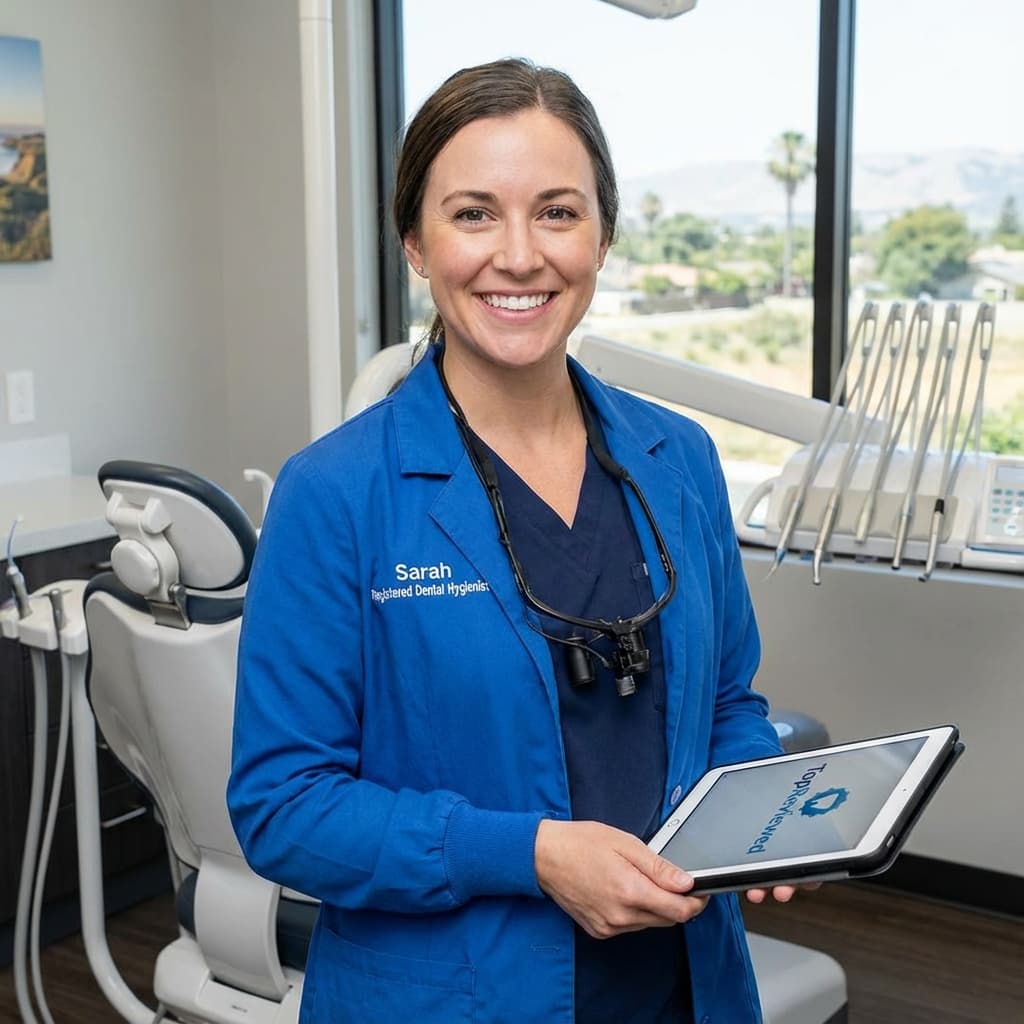 Portrait of registered dental hygienist Sarah Mitchell